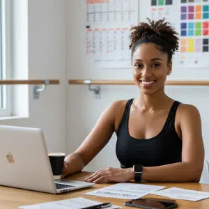 Dance studio owner learning business growth strategies with Studio Business Academy